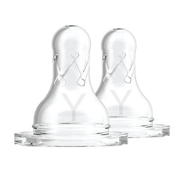 Dr Brown's Natural Flow Θηλή Σιλικόνης για Στενό Λαιμό Y-Cut 9m+ 2τμχ